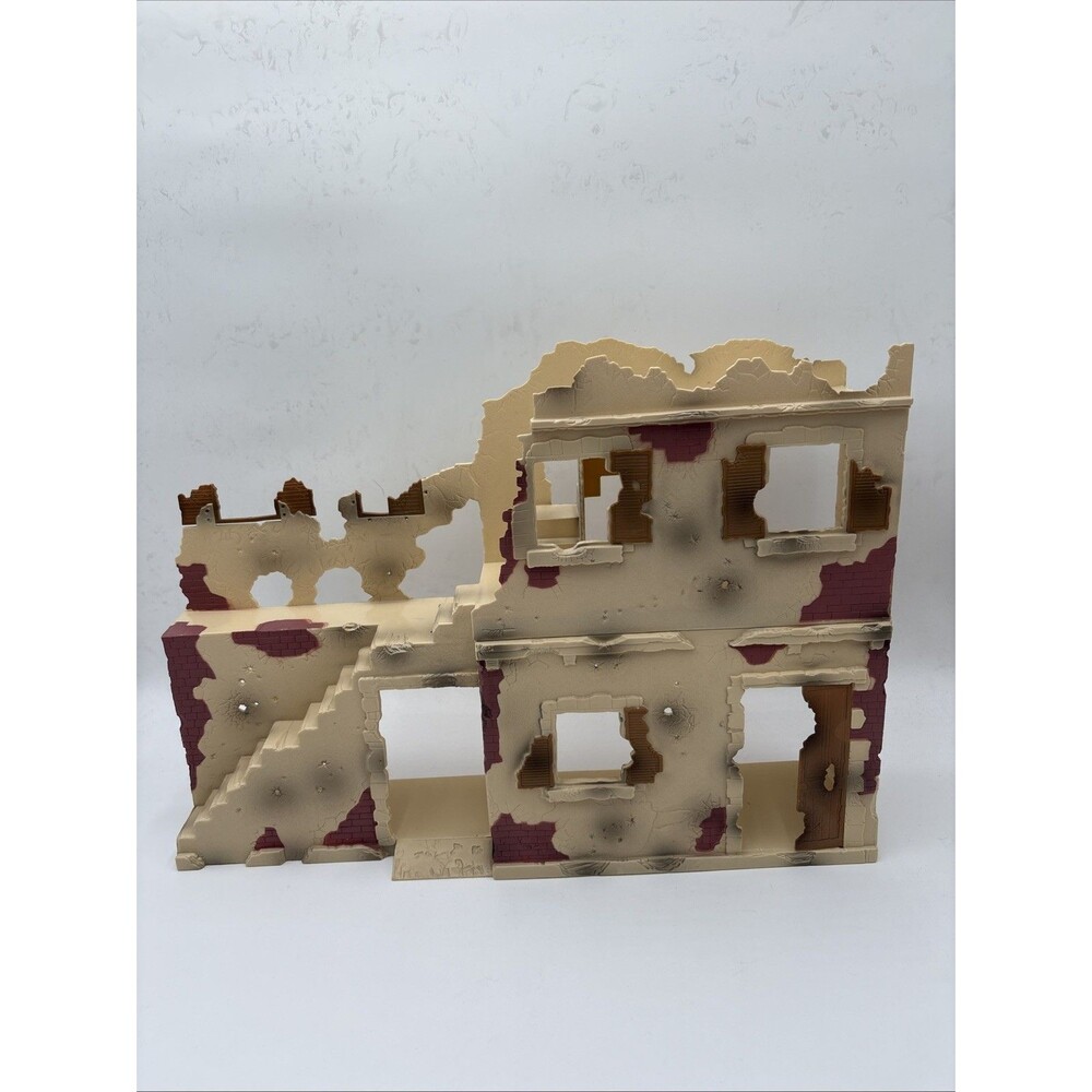 Power Team Elite World Peacekeepers Battlefield Desert Building Ruins 1:18 Scale
